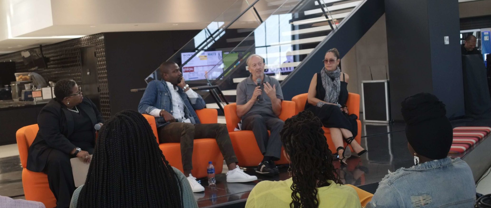 Paul M. Katz speaking at a Sony Music panel