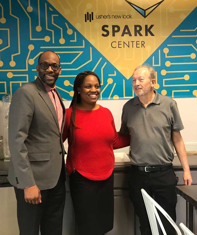 Usher's new look: the Spark Center